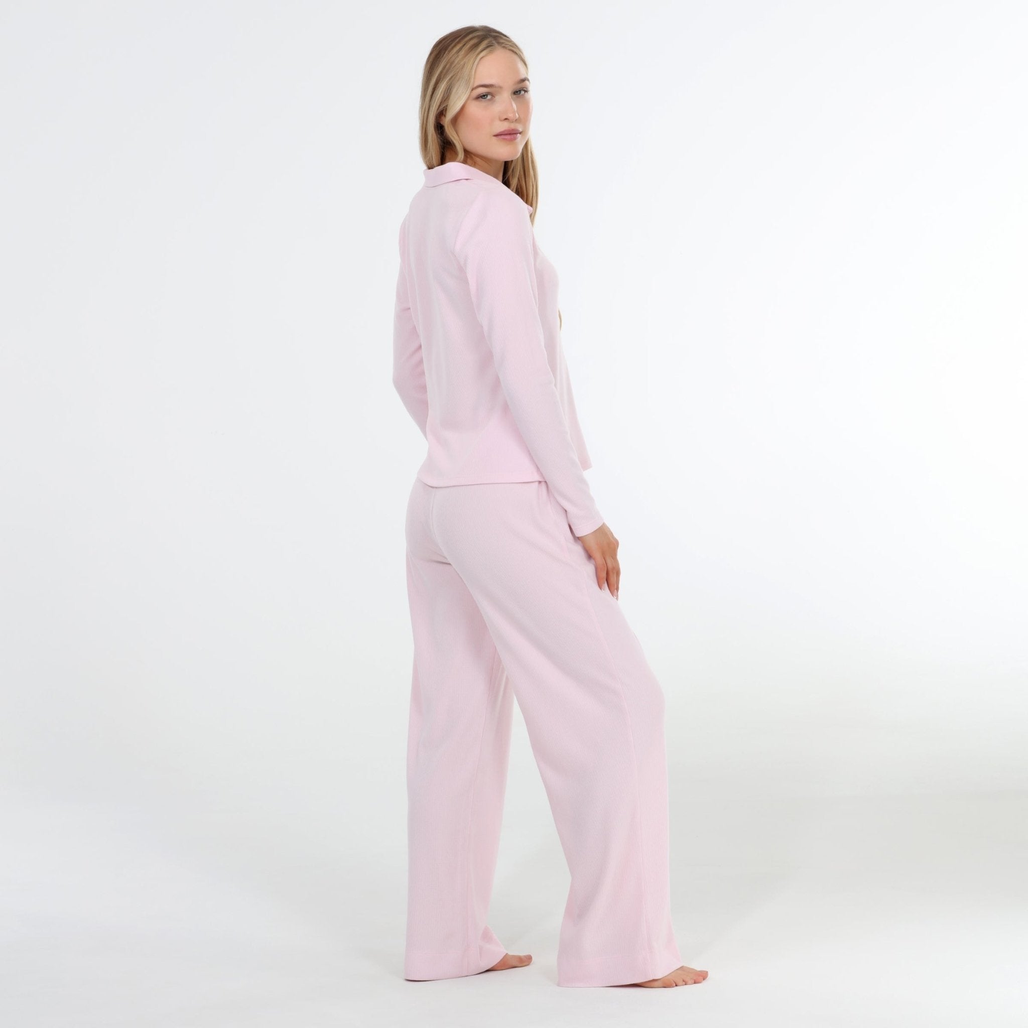 Coffee Club Long Set in Strawberry - Sleepwear & Loungewear -