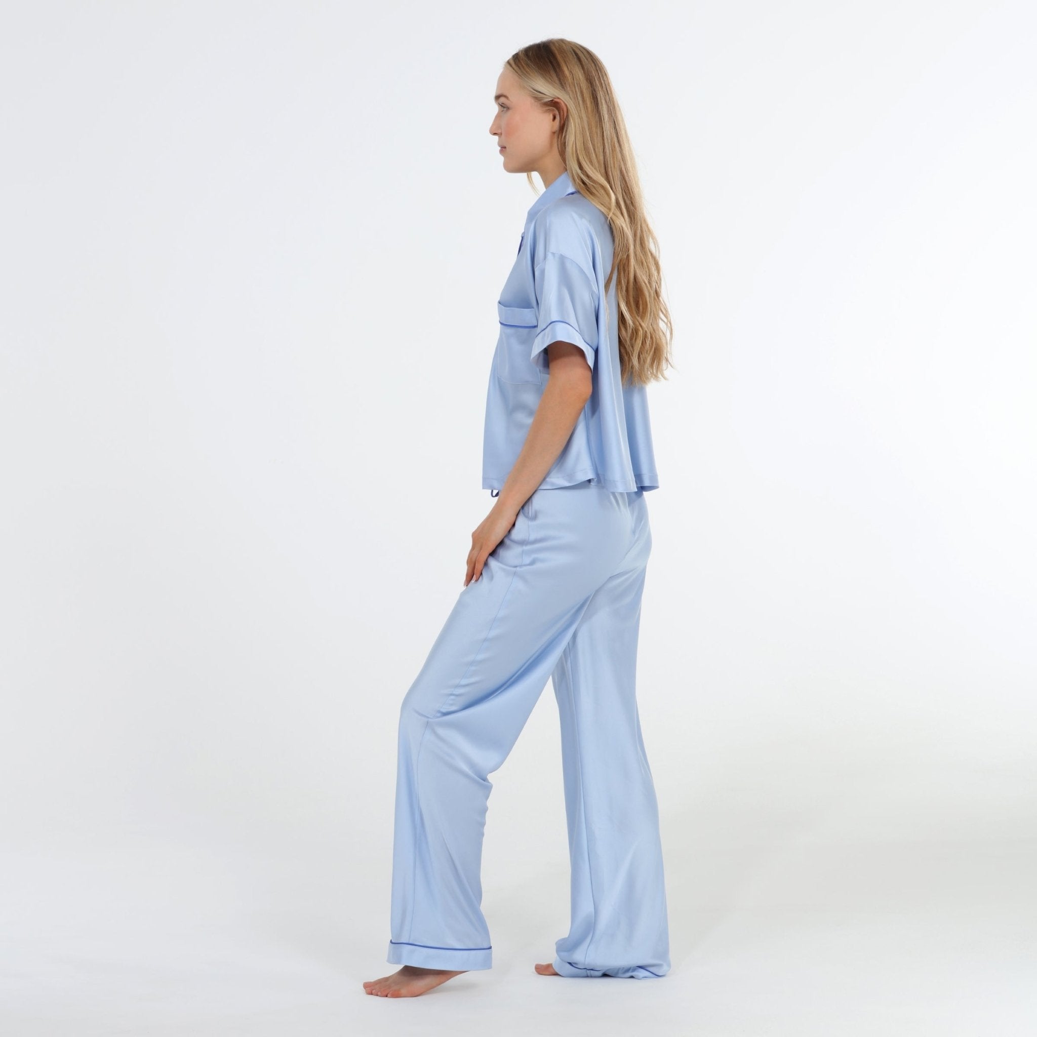 Retreat Short Sleeve PJ Set in Moonstruck - Sleepwear & Loungewear -