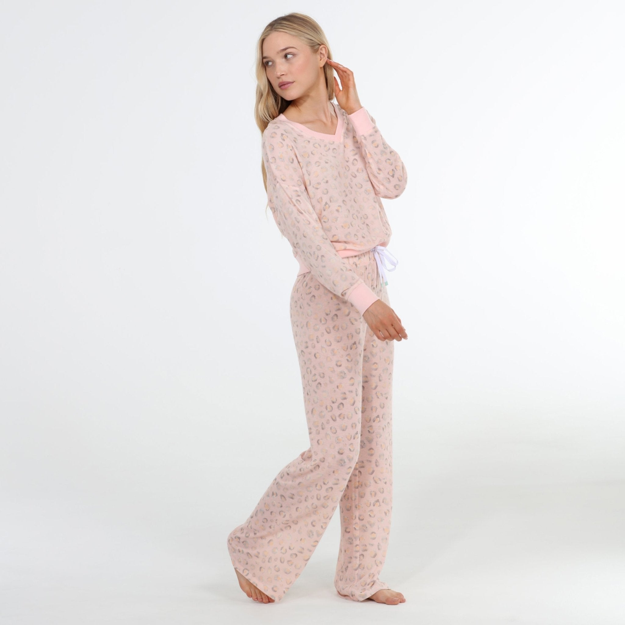 Star Seeker Long Set in Sunkissed Leopard - Sleepwear & Loungewear -