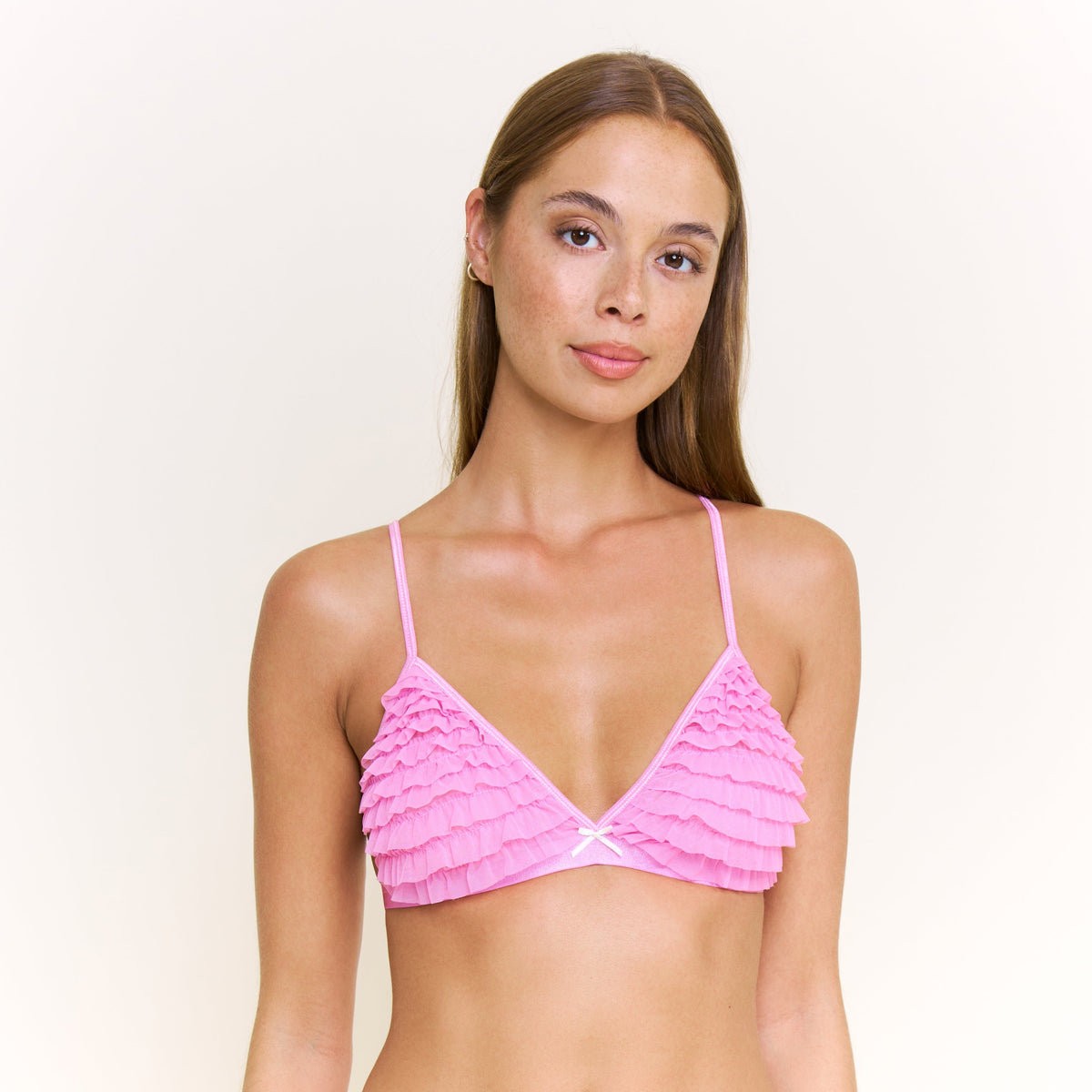 Rumba Bralette in Hot Fuchsia - Bras -