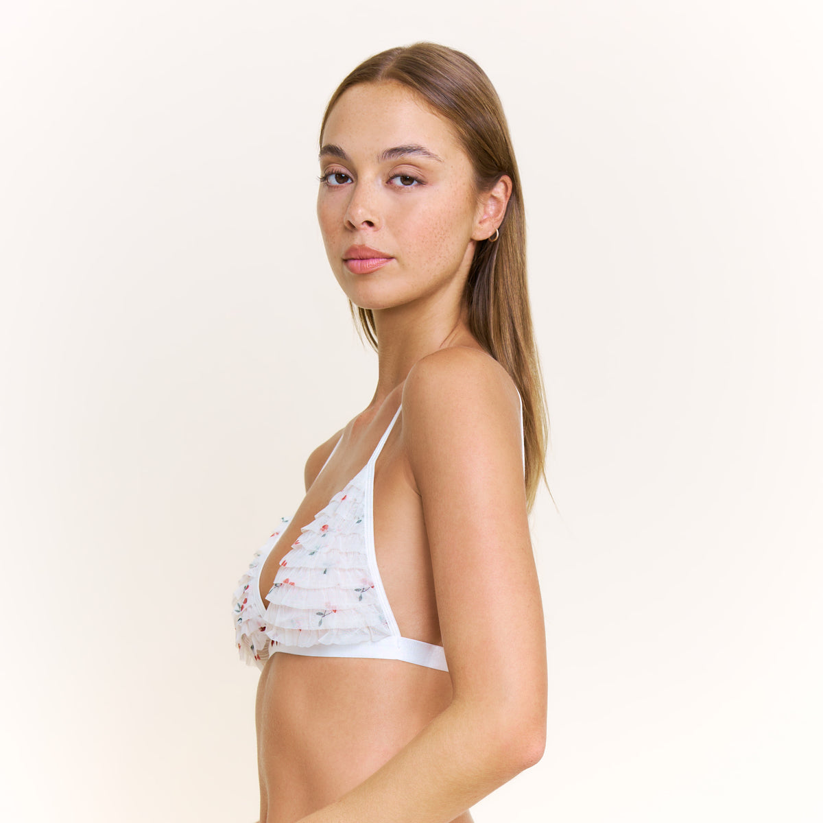 Rumba Bralette in Ivory Cherry Hearts - Bras -