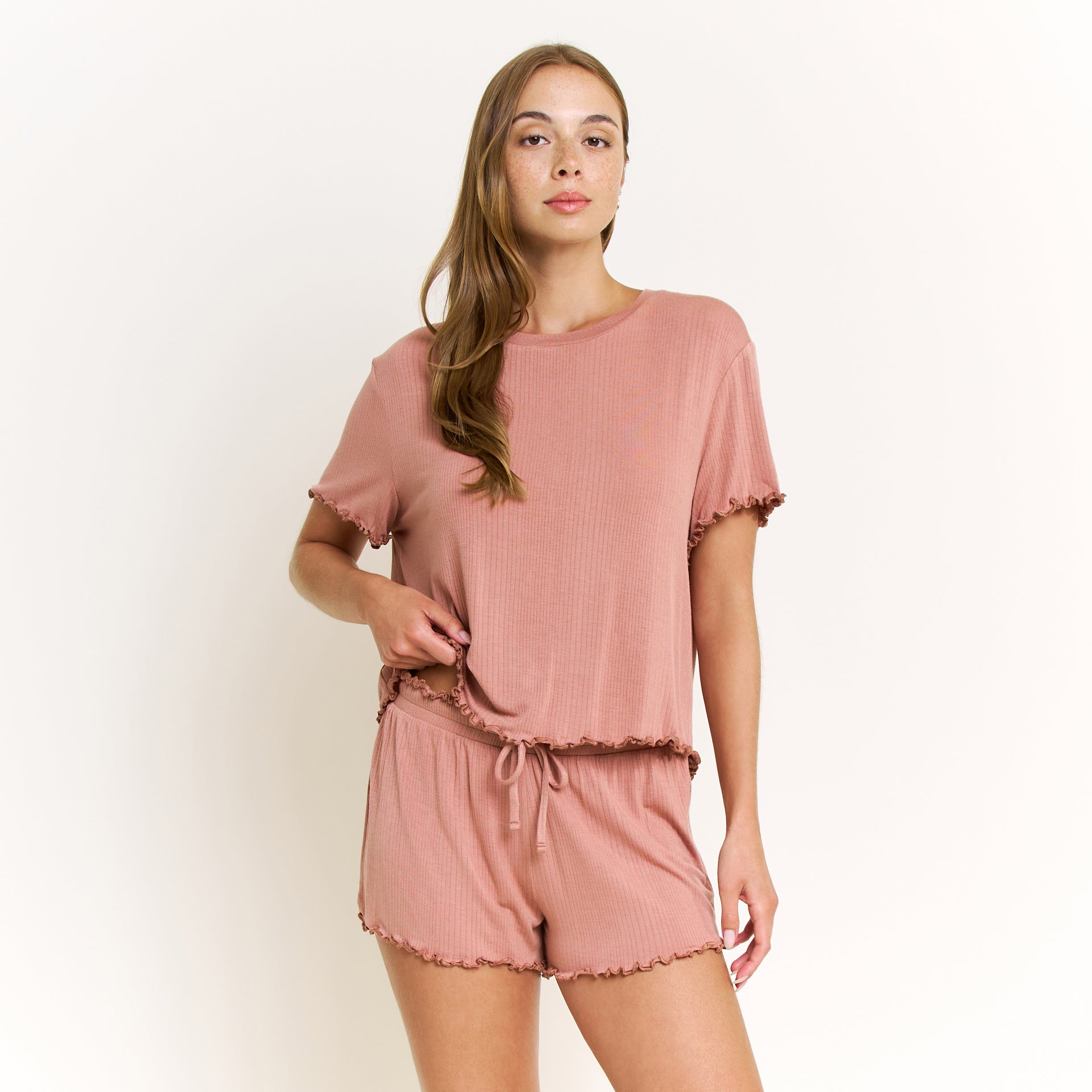 Dreamland Shortie Set in Hazel - Sleepwear & Loungewear - XL