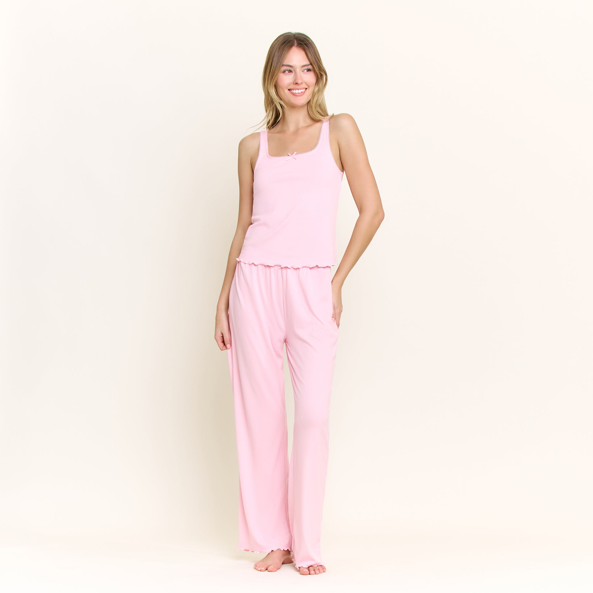 Blissful Tank Pant Set in Tulle - Sleepwear & Loungewear - XL
