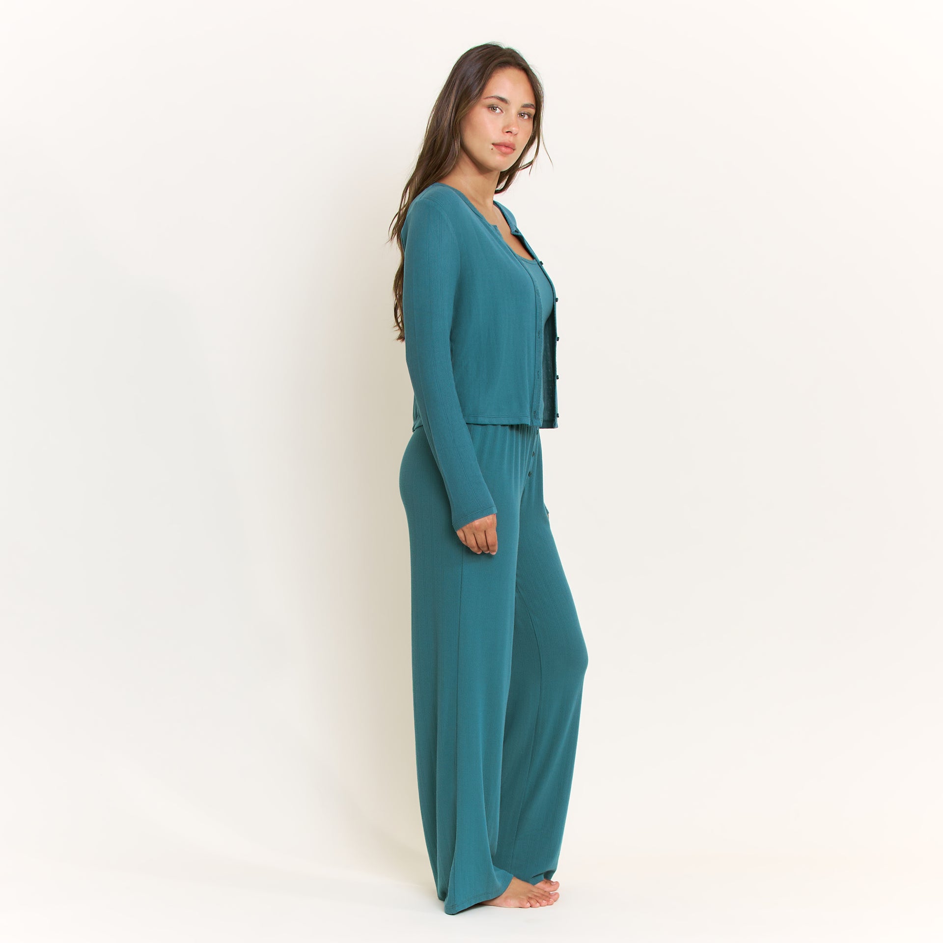 Blissful Cardigan in Bluegrass - -
