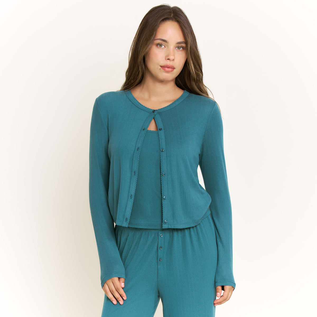 Blissful Cardigan in Bluegrass - -
