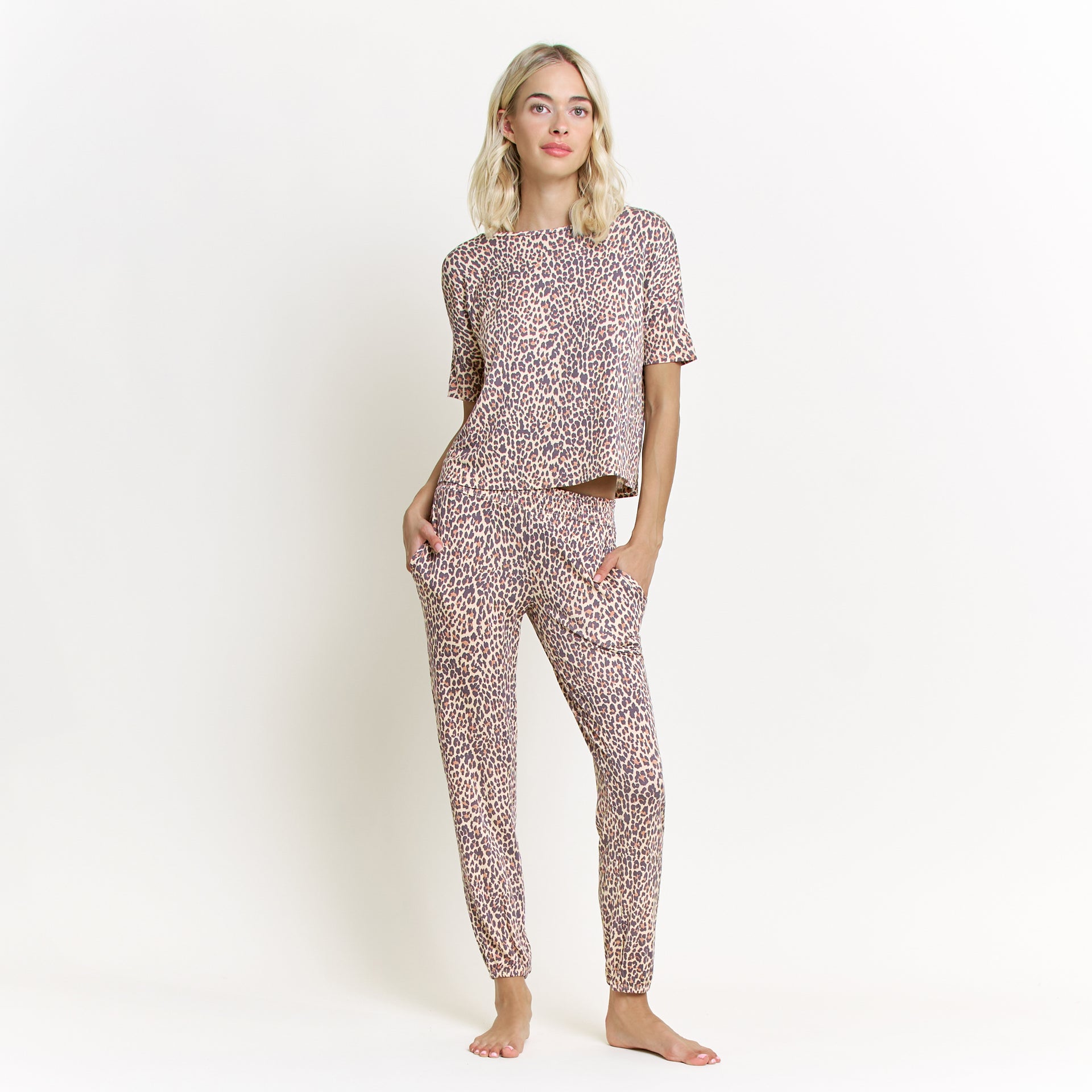 Sun Lover PJ Set In Leopard - Sleepwear & Loungewear - XL