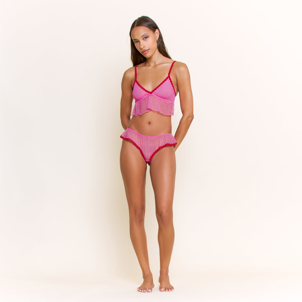 Arisa Shortie Set in Hot Fuchsia - -