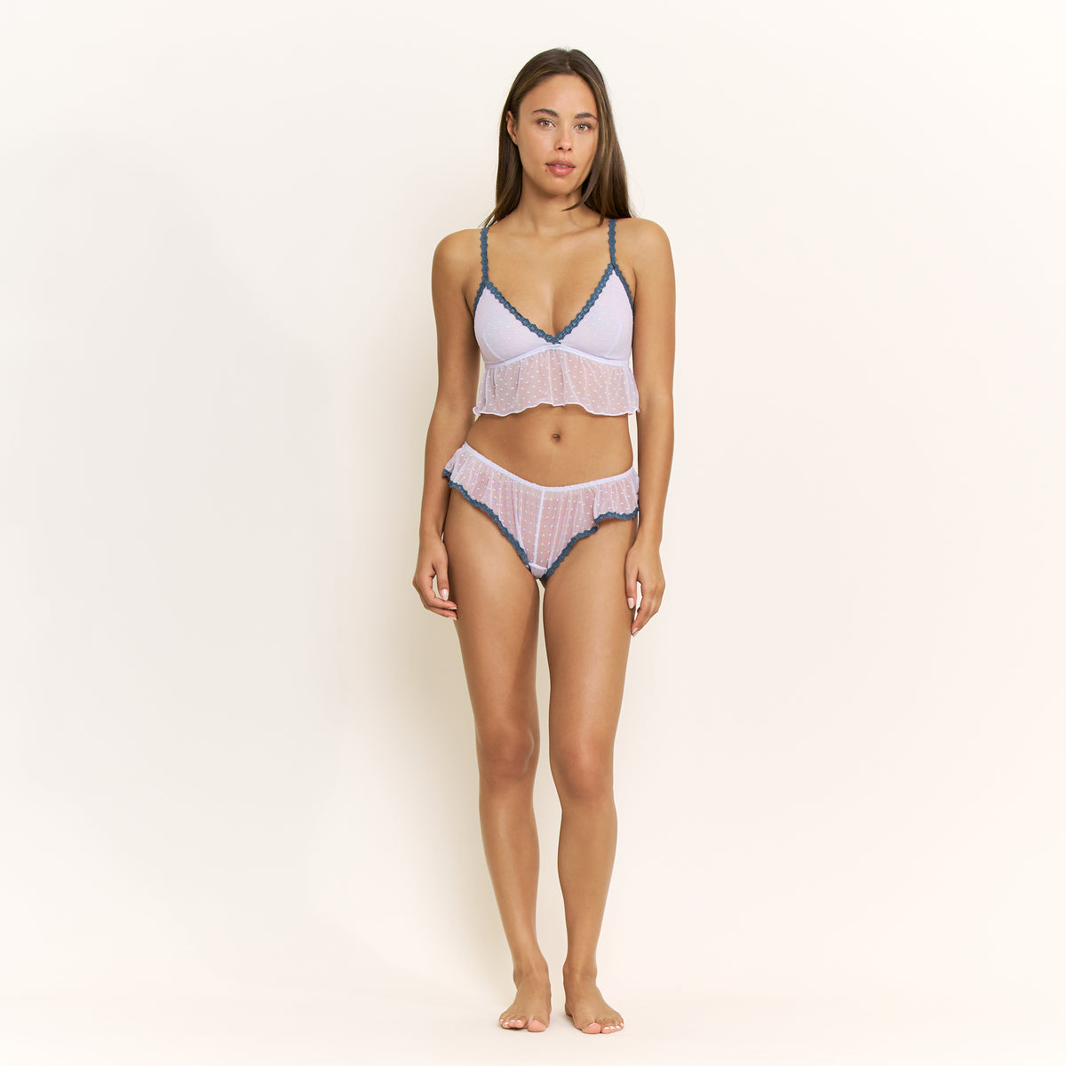 Arisa Shortie Set in Light Violet - -