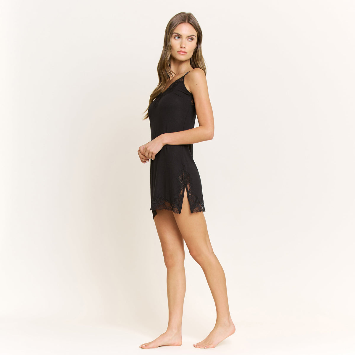 Dream On Chemise in Black - -