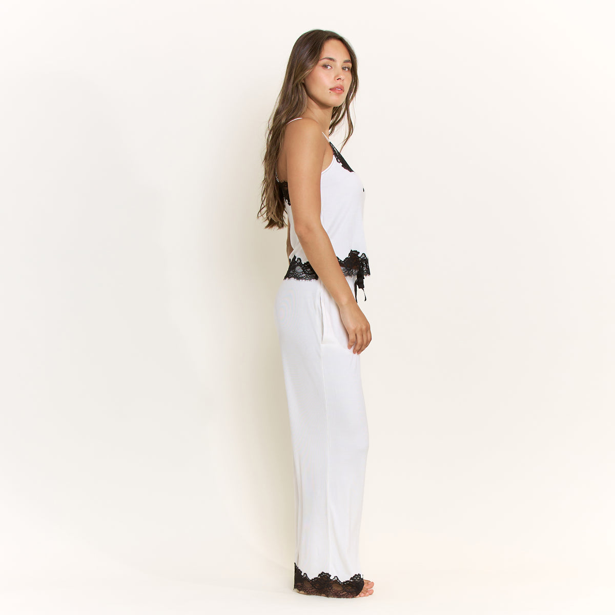 Dream On Cami Pant Set in Ivory - Sleepwear & Loungewear -
