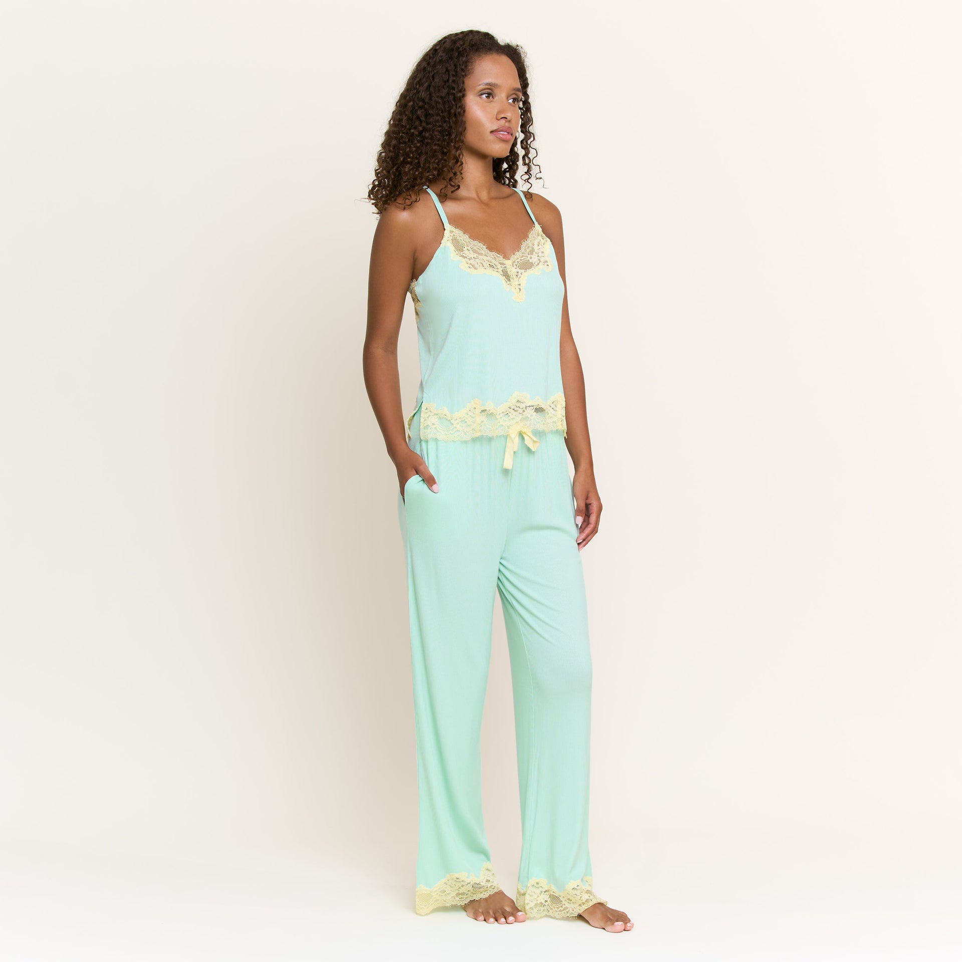 Dream On Cami Pant Set in Meadow - Sleepwear & Loungewear -
