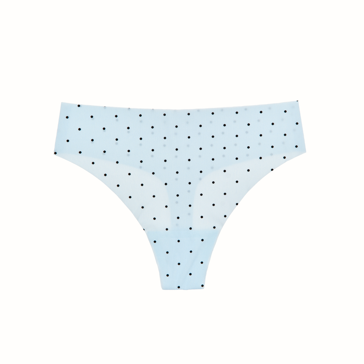 Like Nothing Thong in Misty Blue Swiss Dot - Underwear -