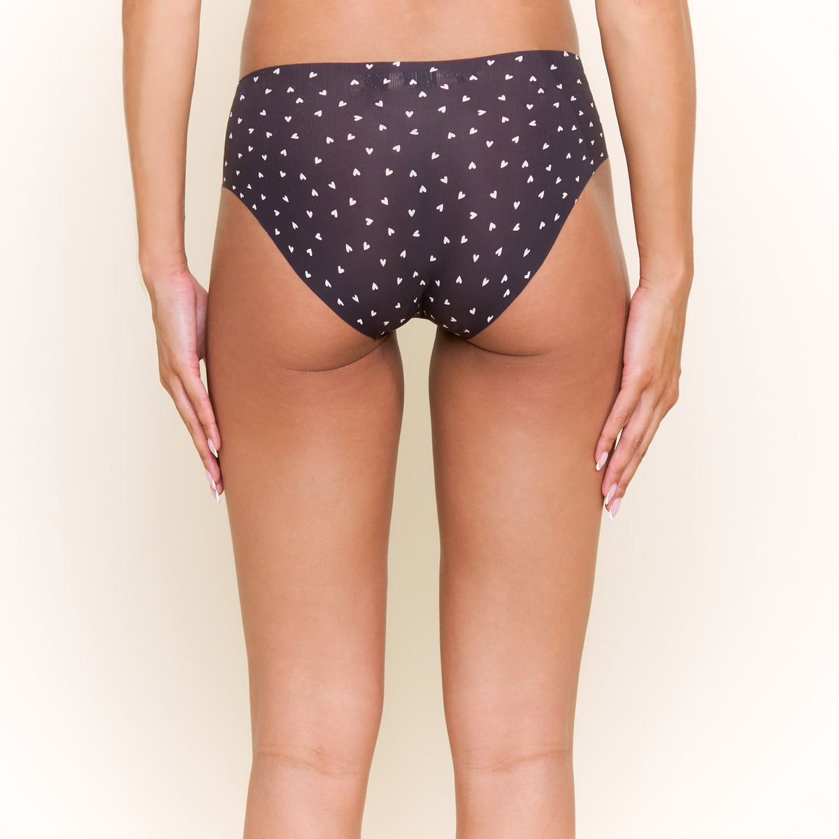 Like Nothing Hipster in Black Ditsy Hearts - Underwear -