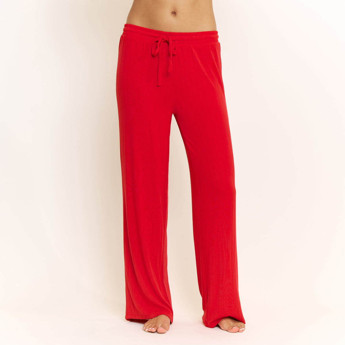 Cloud Modal Pant in Holly Red - -