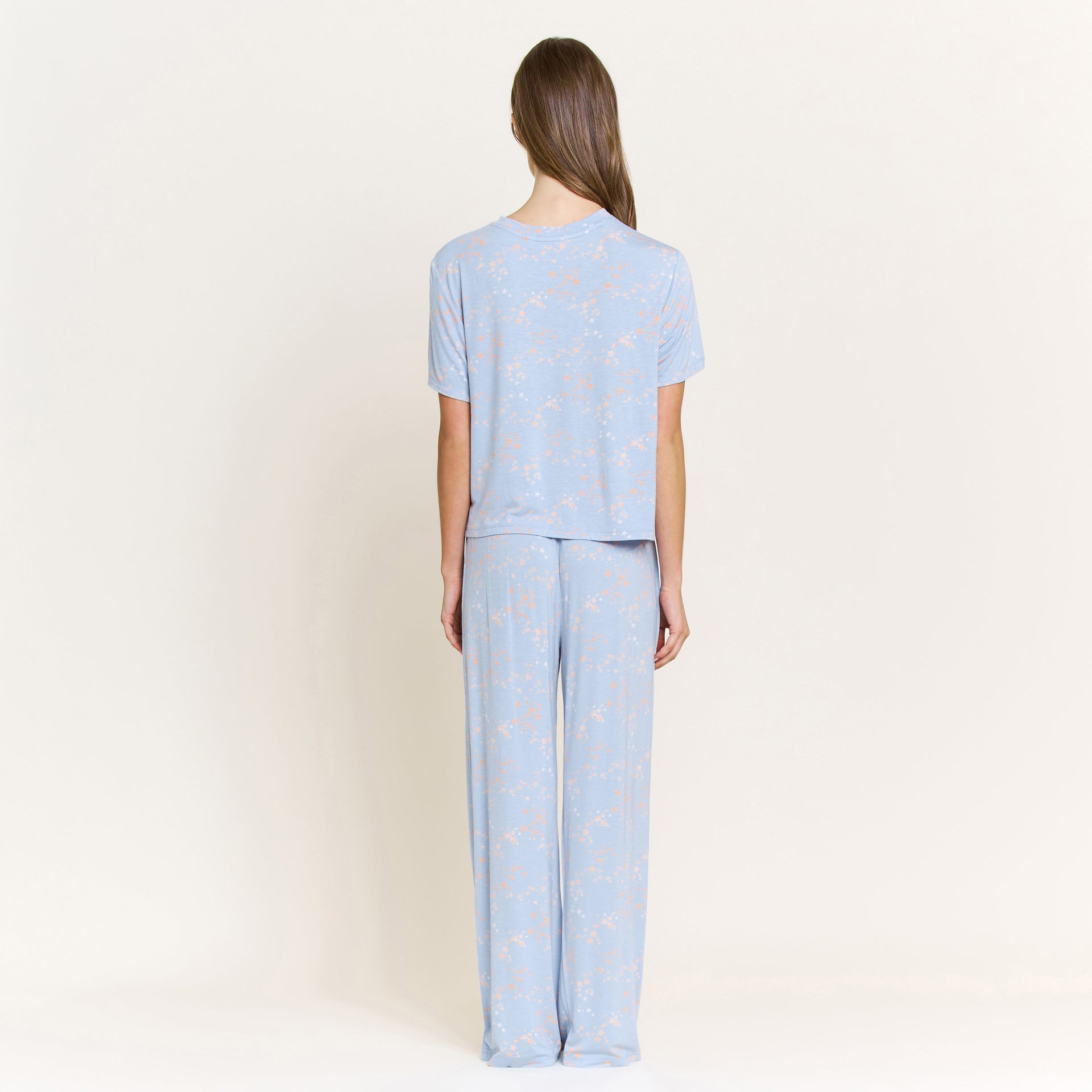 All American Tee Pant Set in Periwinkle Stars - Sleepwear & Loungewear -