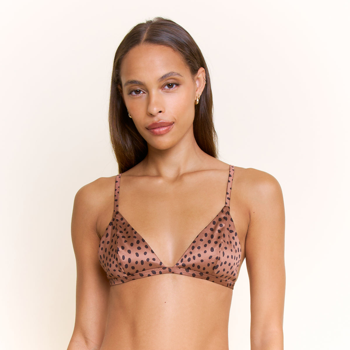 Megan Bralette in Caramel Cheetah - -