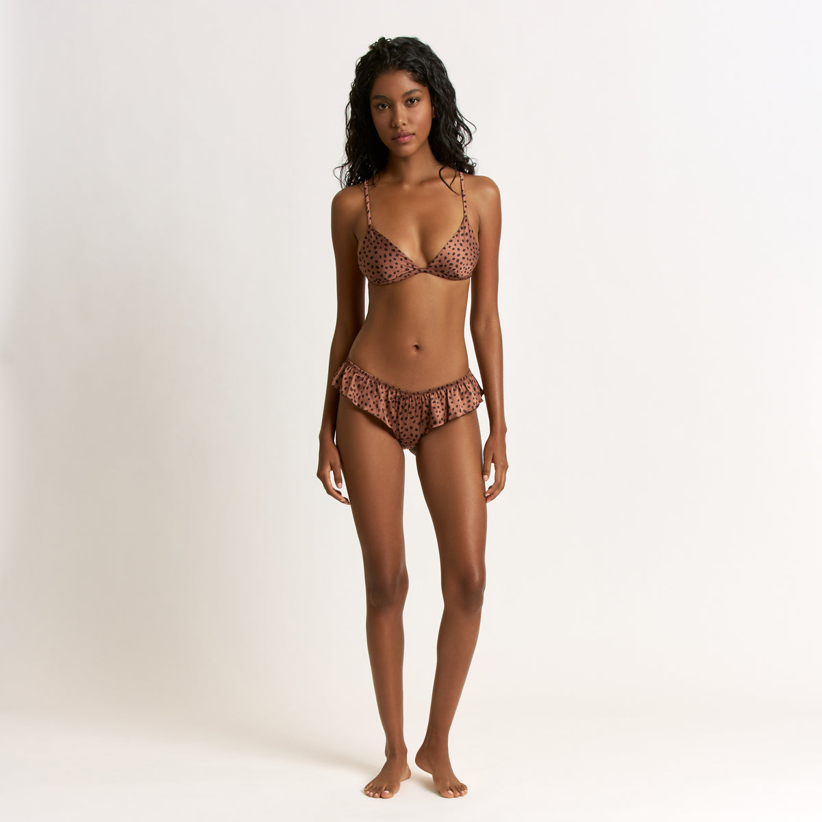 Megan Bralette in Caramel Cheetah - -
