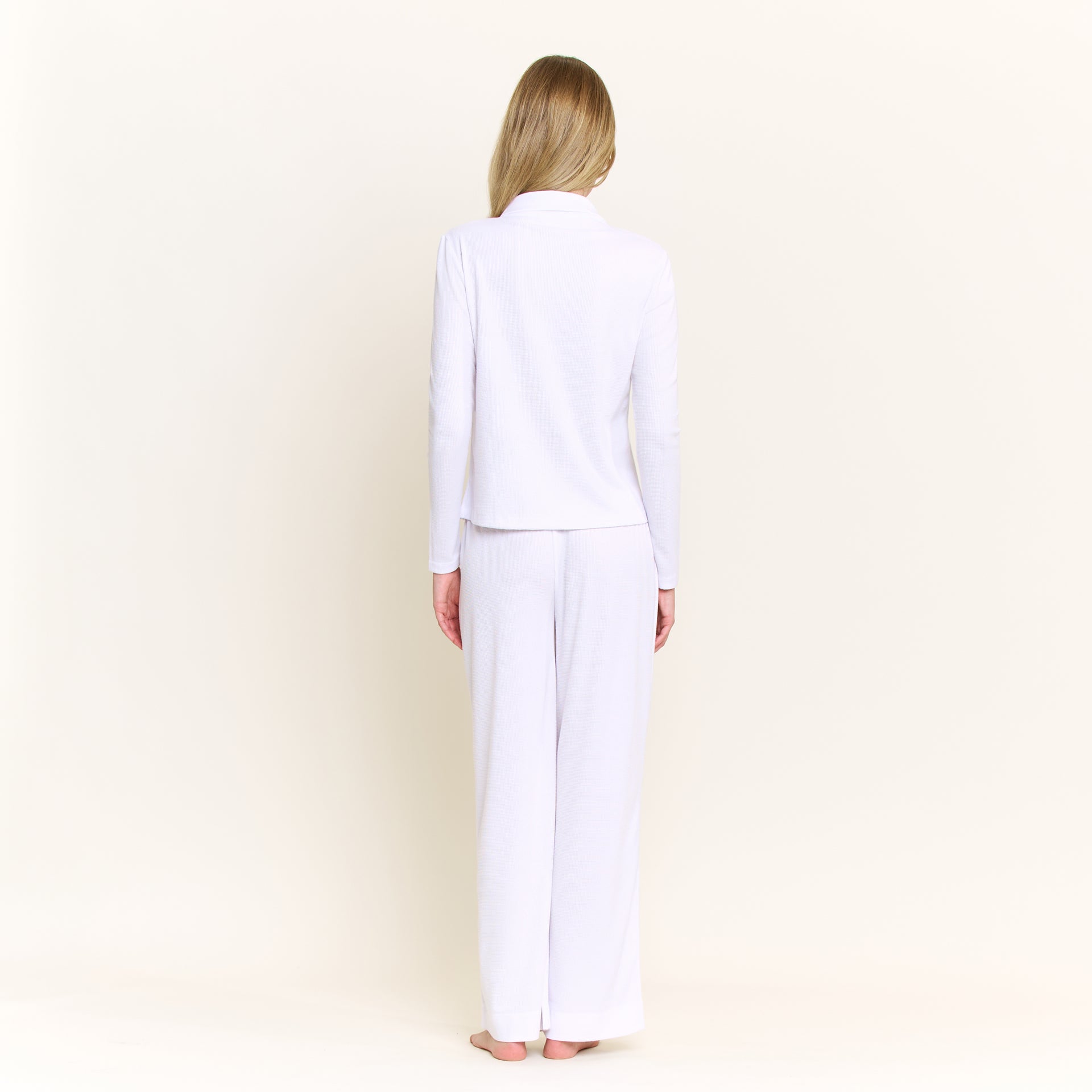 Coffee Club Long Set in White - Sleepwear & Loungewear -