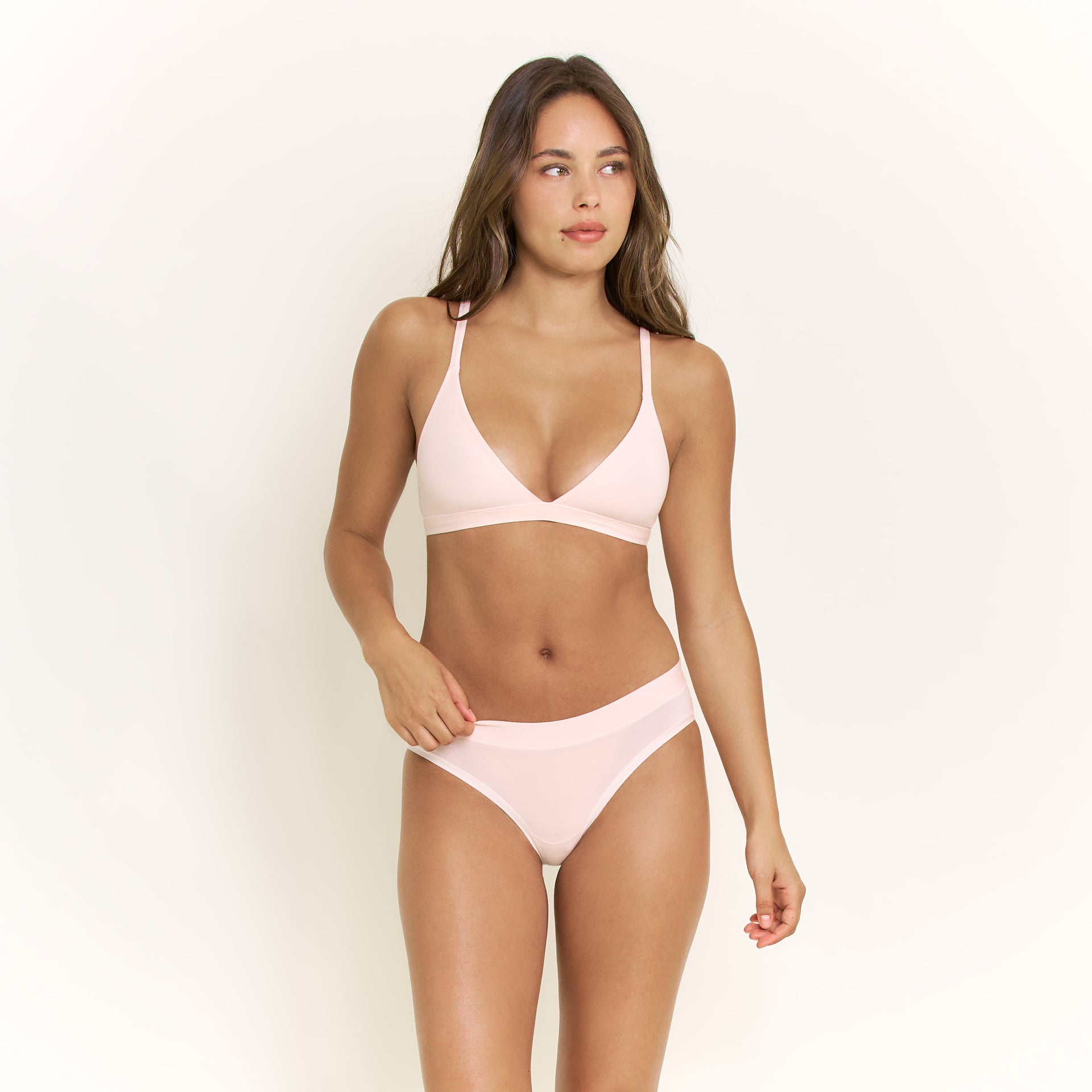 Emery Bralette in Ballet Slipper - -