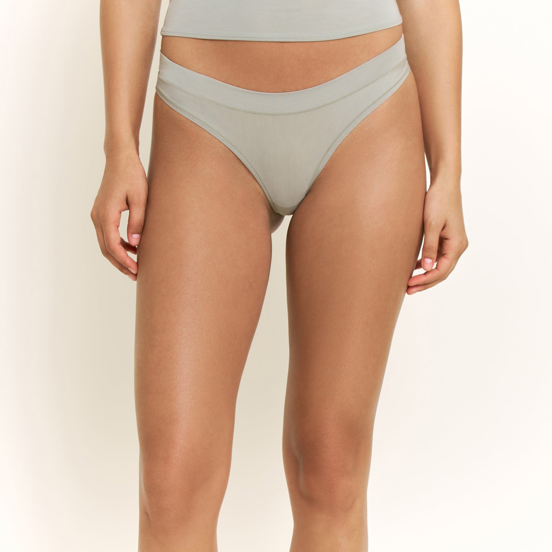 Emery Thong in Soft Olive - -