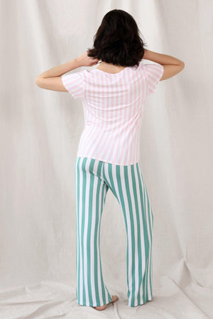 Good Times PJ Set - Sleepwear & Loungewear - Inhale Stripe
