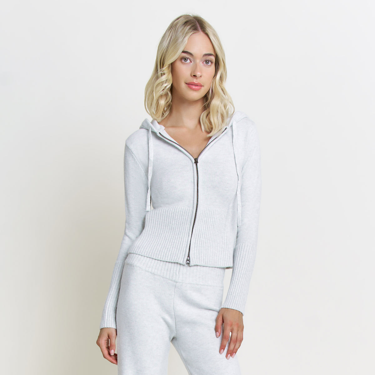 Spice It Up Zip Hoodie In Oatmeal - Loungewear - XL