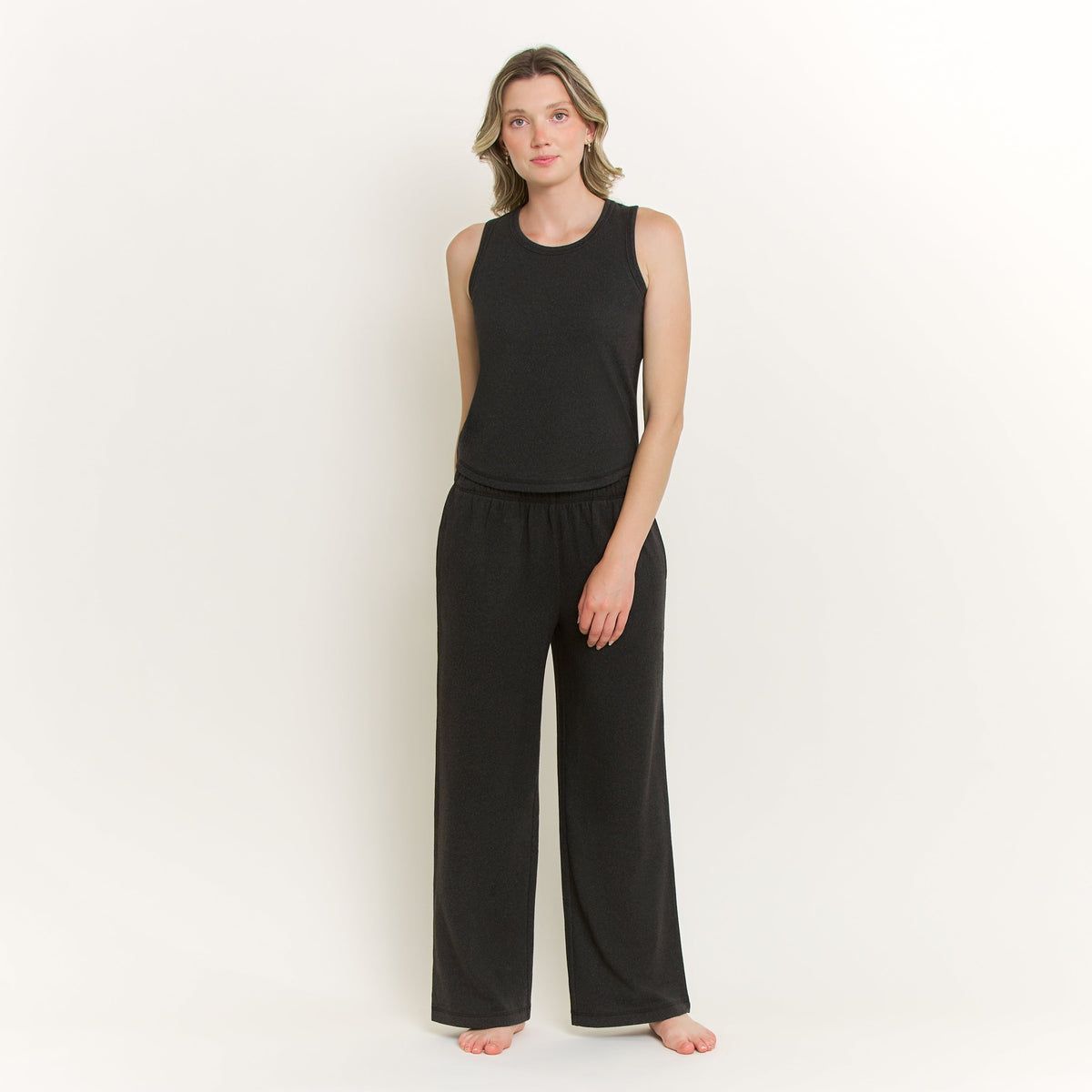 Forever Luxe Tank in Charcoal - -