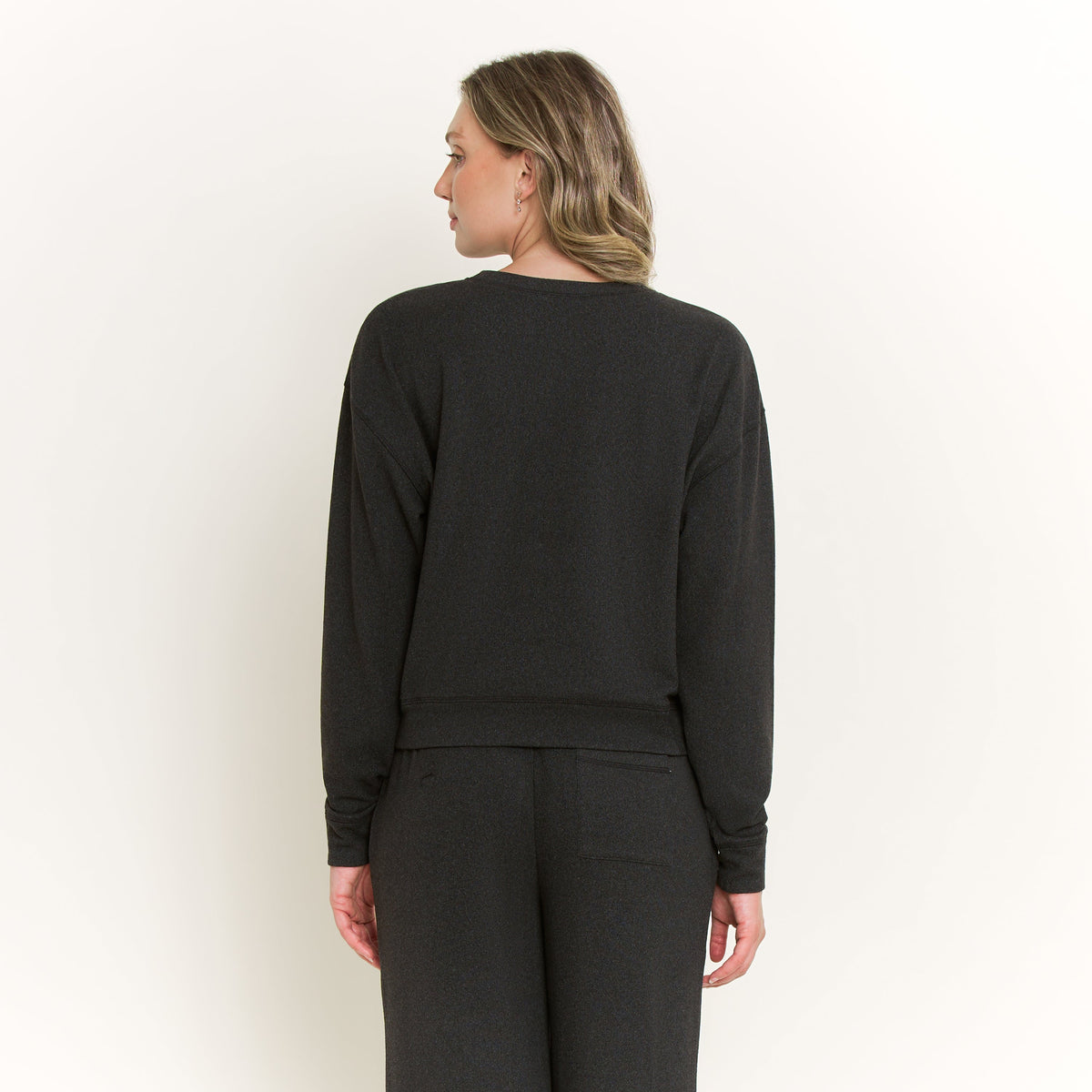 Forever Luxe Long Sleeve Top in Charcoal - -