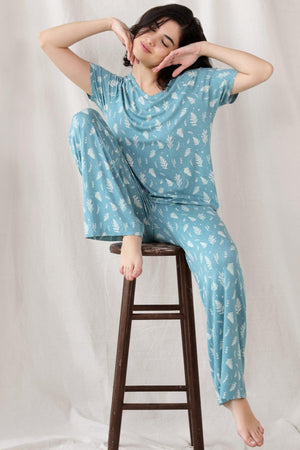 Summer Nights PJ Set - Sleepwear & Loungewear - Leaves