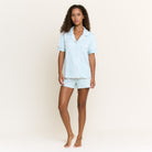 All American Shortie PJ Set in Meadow Gingham - Shortie Set - XL