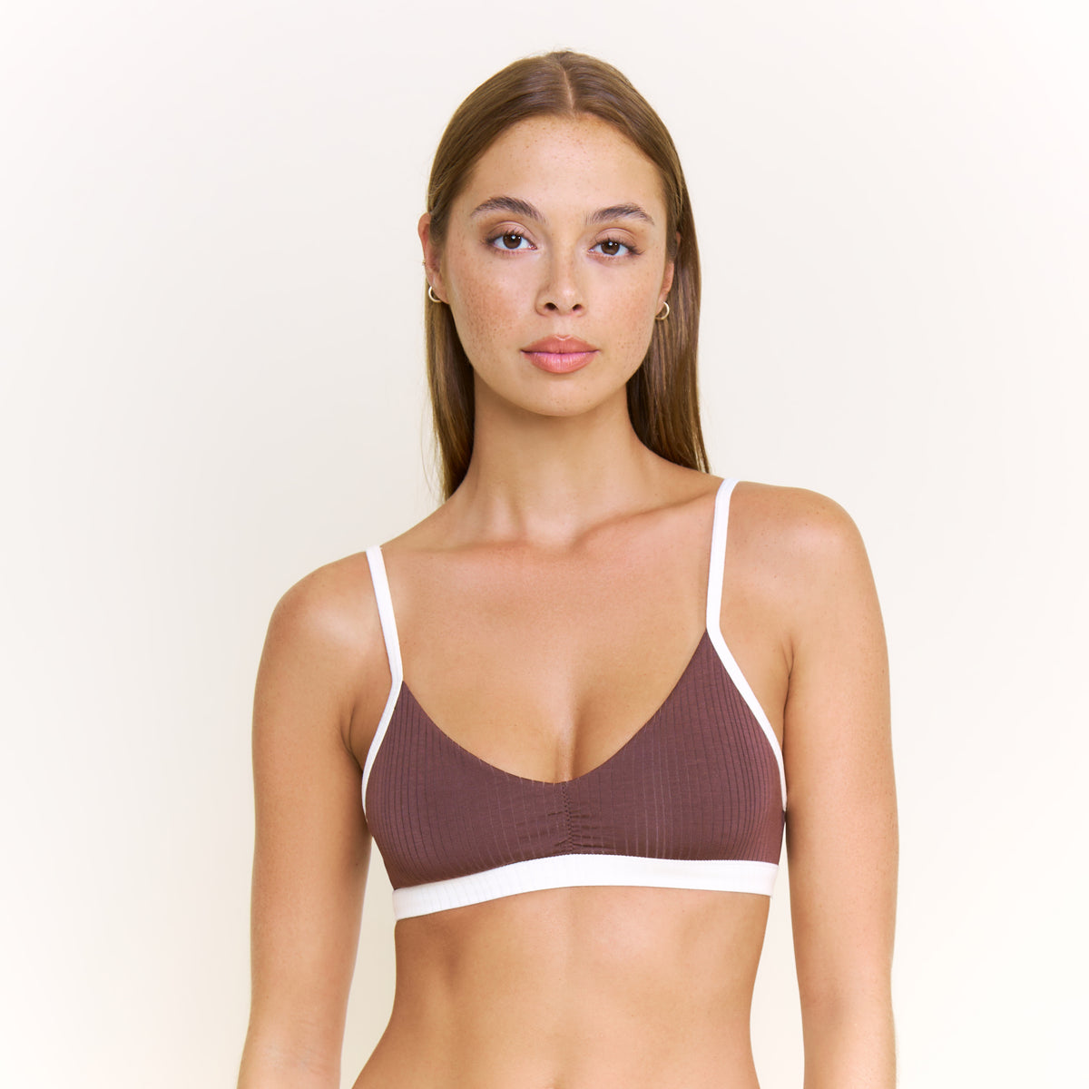 Janelle Bralette in Chocolate - -