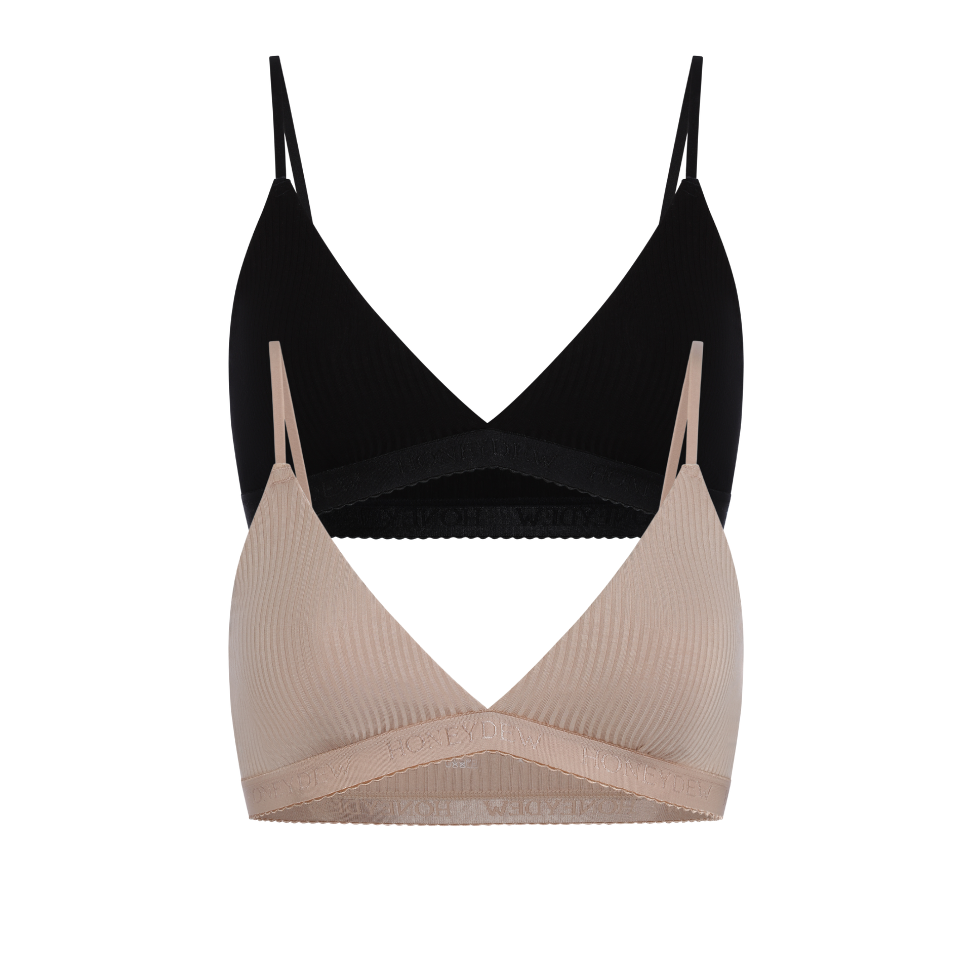 Emma Bralette 2-Pack in Basics - -