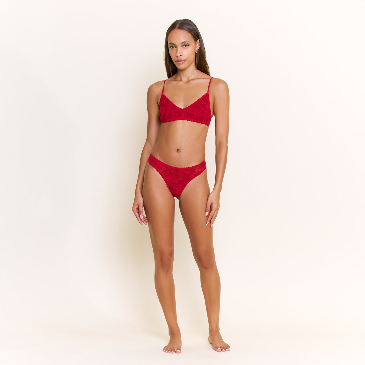 Azlin Thong in Red Velvet - -