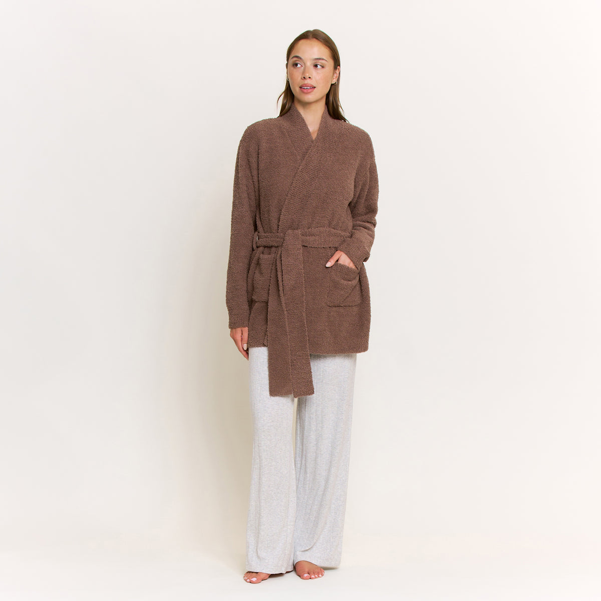 Ready to Unwind Robe in Café - -