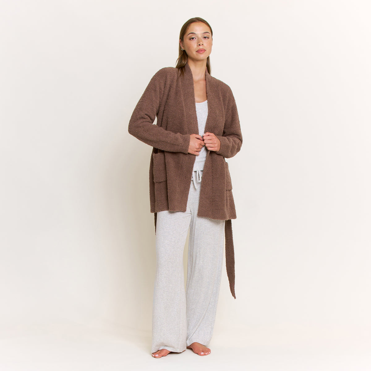 Ready to Unwind Robe in Café - -