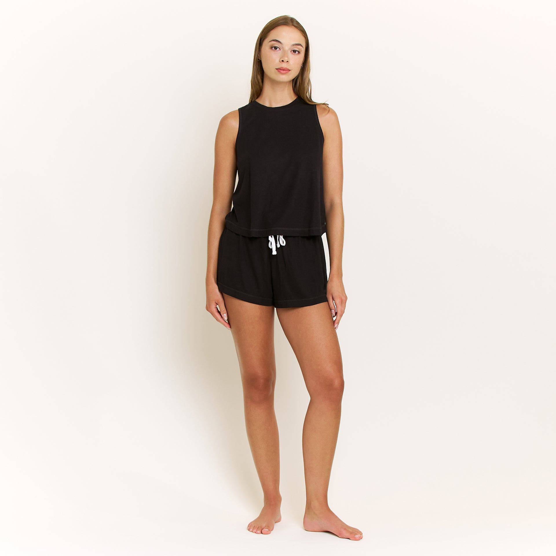 Star Seeker Tank Shortie Set in Black - Tank+Short -