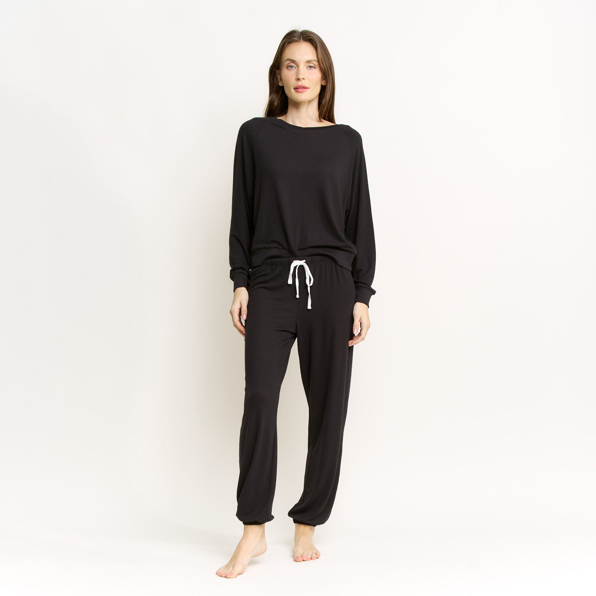 Star Seeker Long Set in Black - Sleepwear & Loungewear -