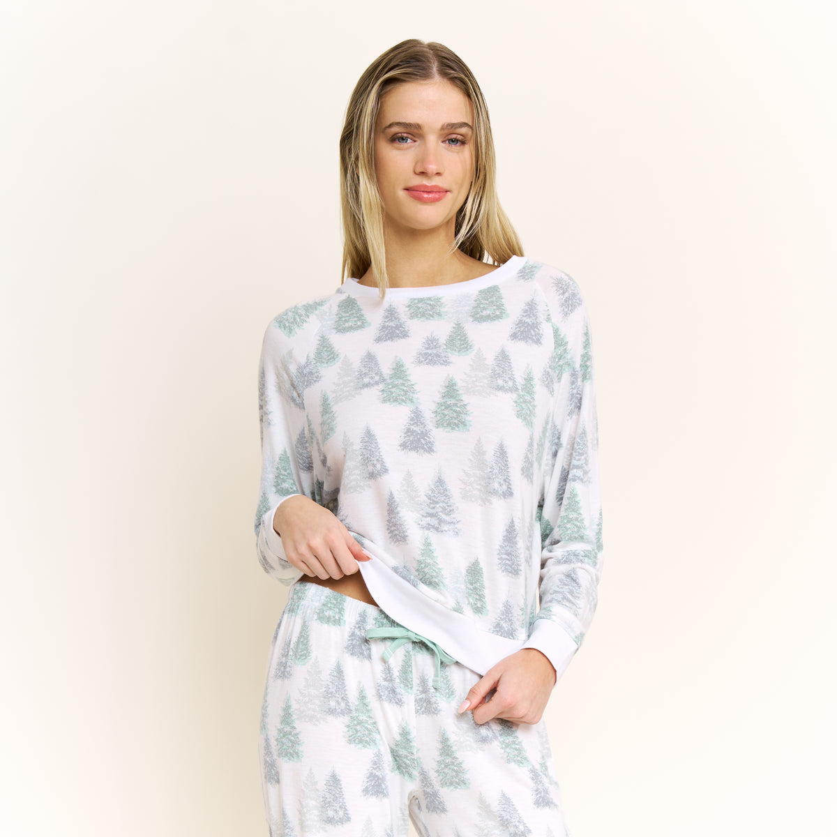 Star Seeker Long Set in Ivory Pines - Sleepwear & Loungewear -