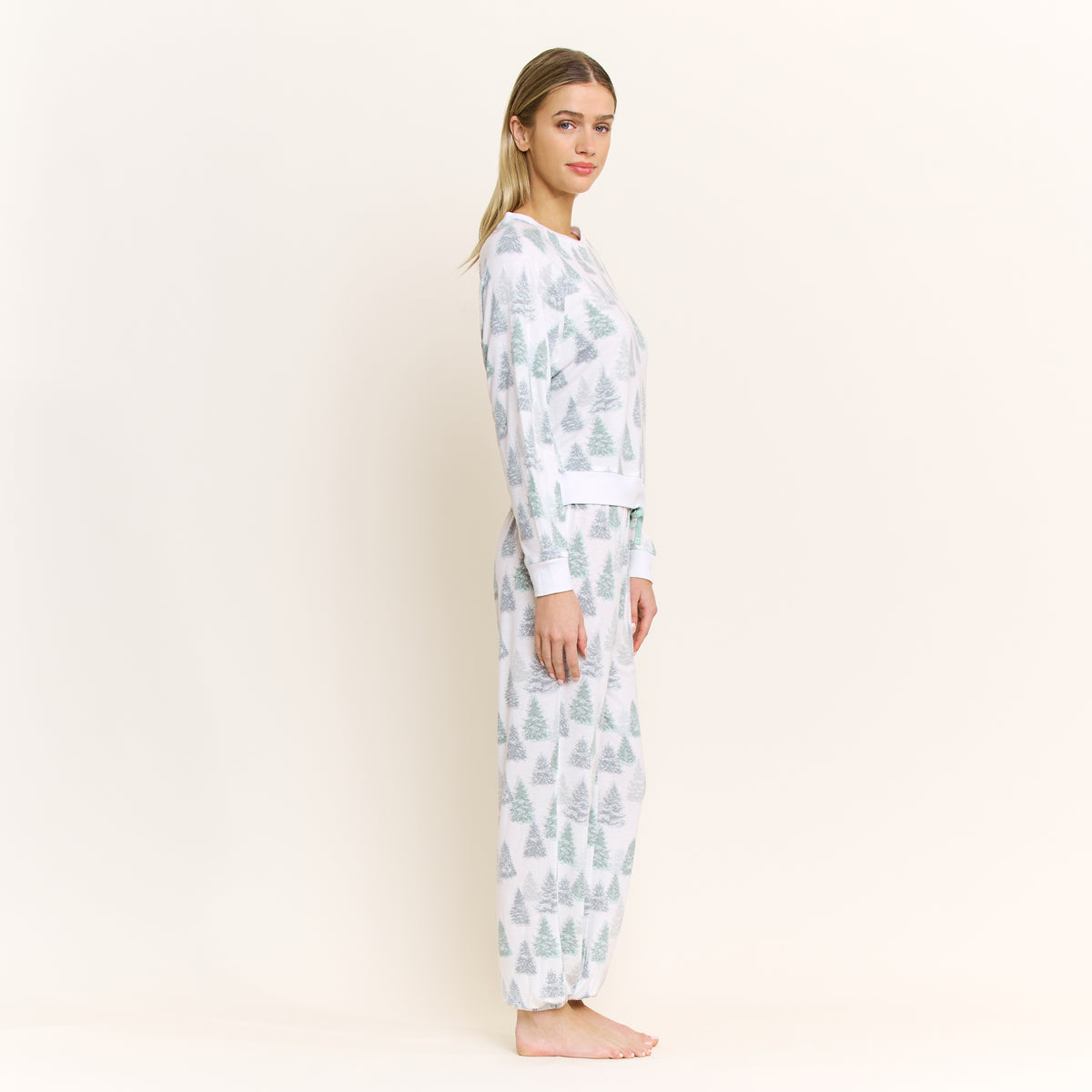Star Seeker Long Set in Ivory Pines - Sleepwear & Loungewear -