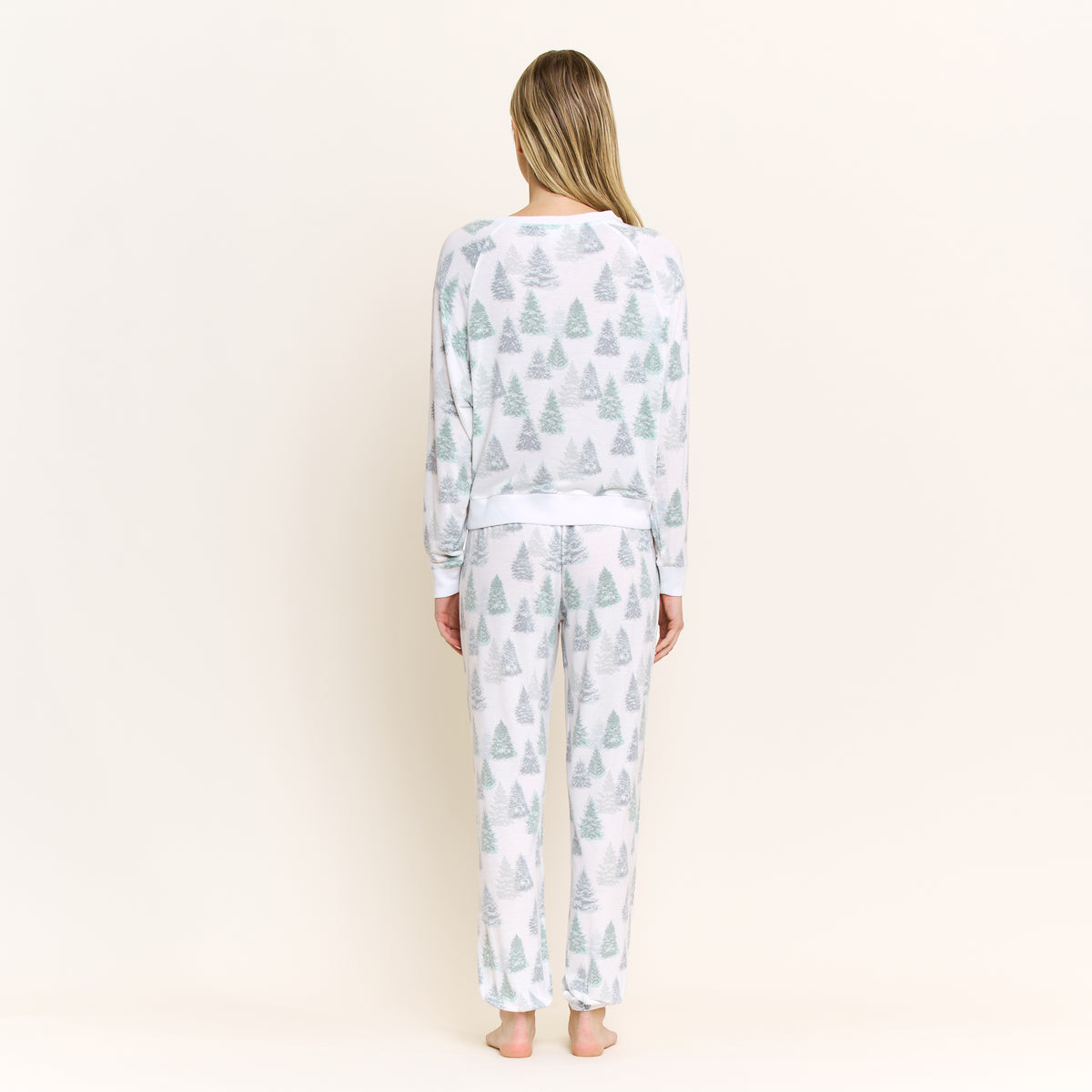 Star Seeker Long Set in Ivory Pines - Sleepwear & Loungewear -