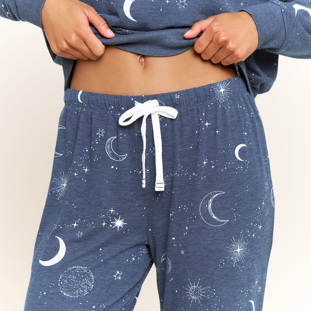 Star Seeker Long Set in Nightshade Lunar Skies - Sleepwear & Loungewear -