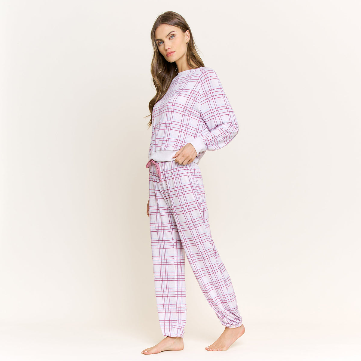 Star Seeker Long Set in Shadow Plaid - Sleepwear & Loungewear -