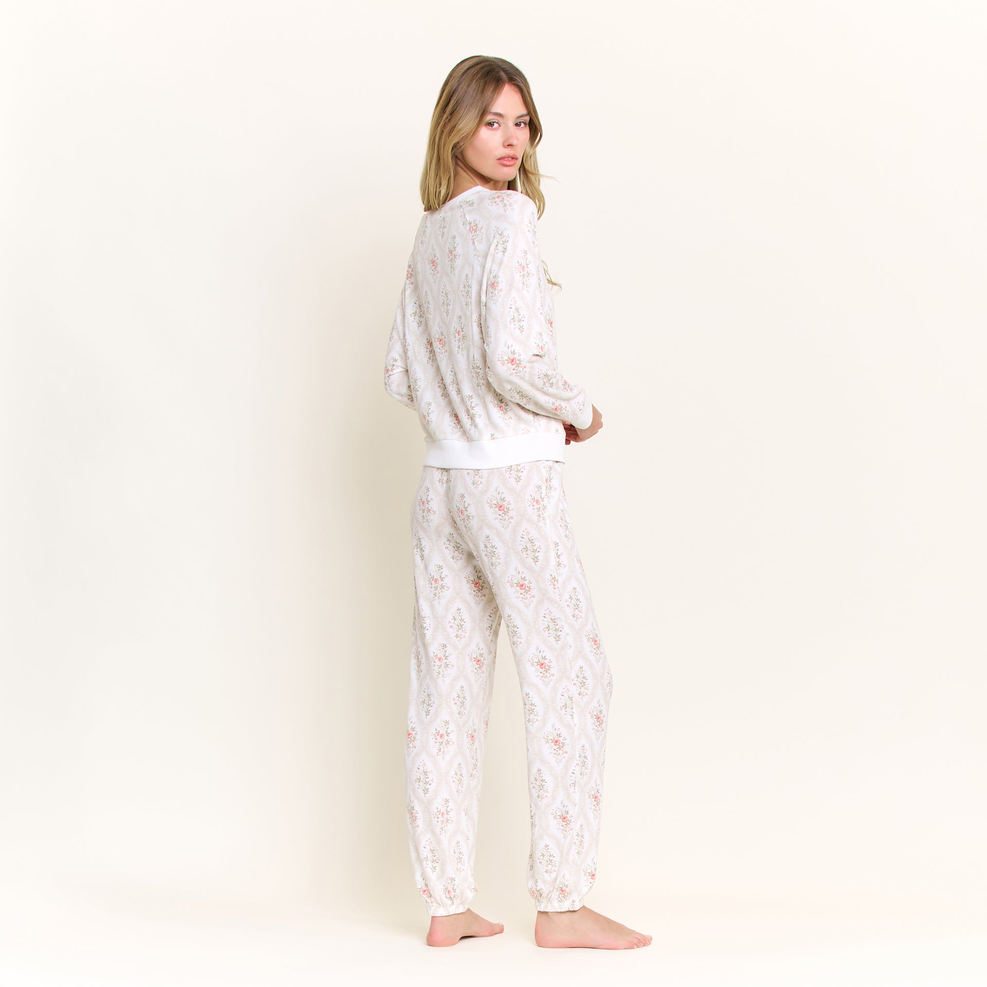 Star Seeker Long Set in Ornate Rose - Sleepwear & Loungewear -