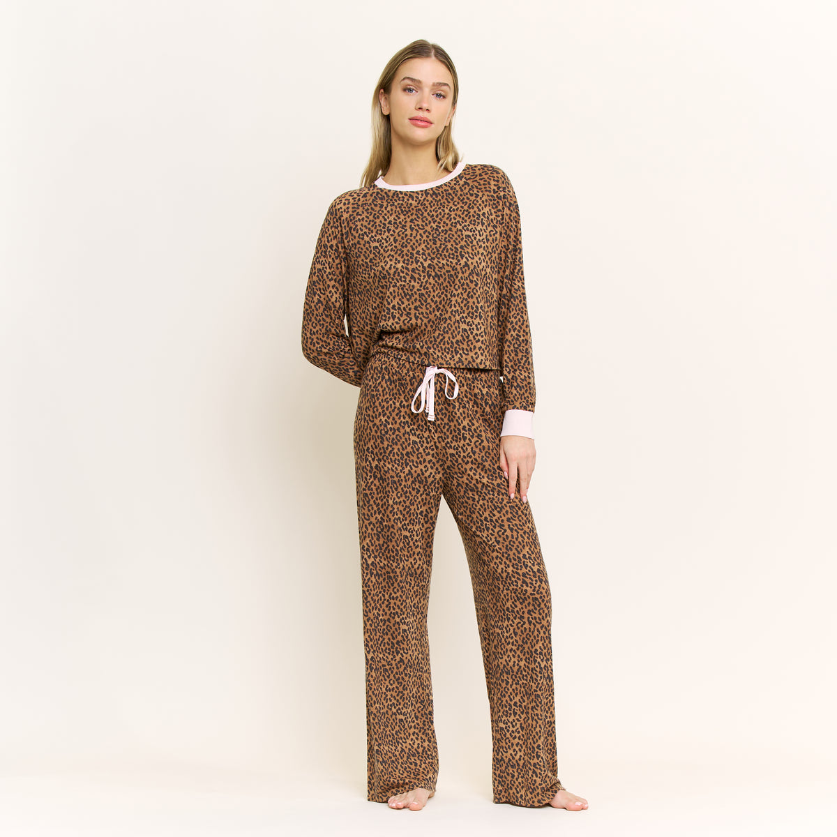 Star Seeker Long Open Set in Mocha Cheetah - -