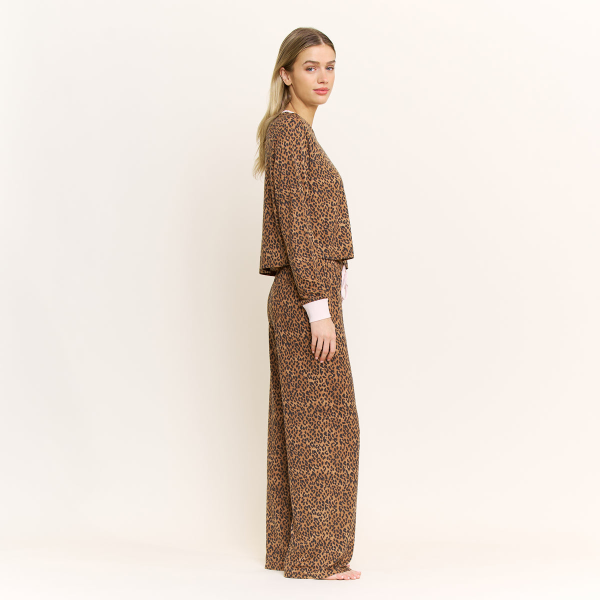 Star Seeker Long Open Set in Mocha Cheetah - -