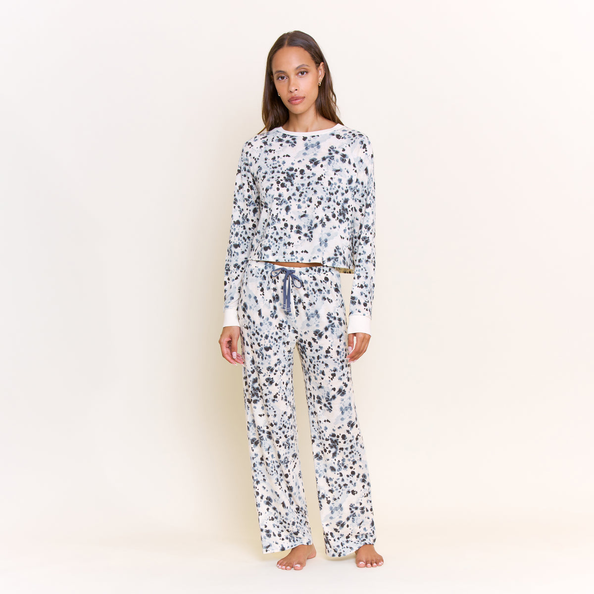 Star Seeker Long Open Set in Steel Painted Leopard - -