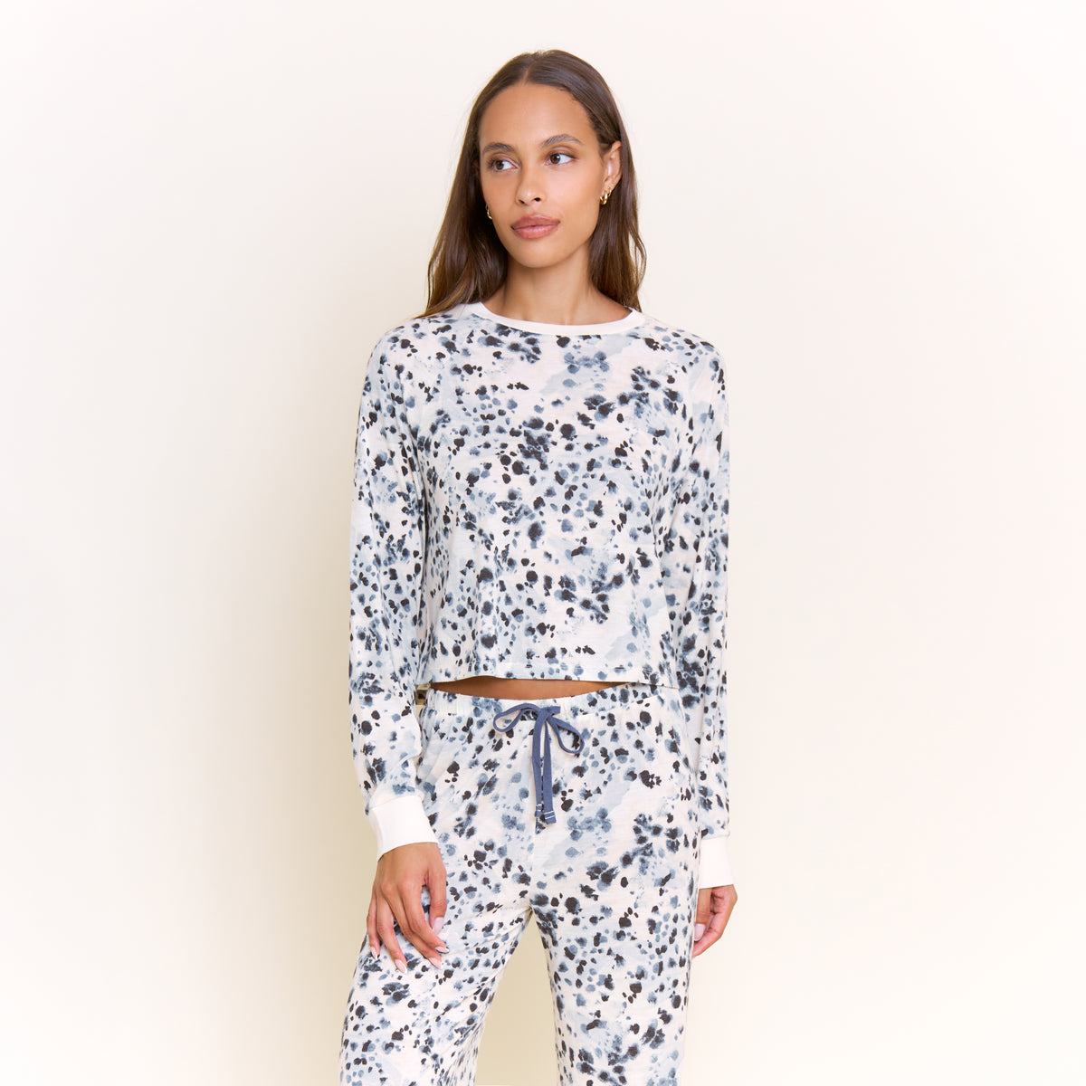 Star Seeker Long Open Set in Steel Painted Leopard - -
