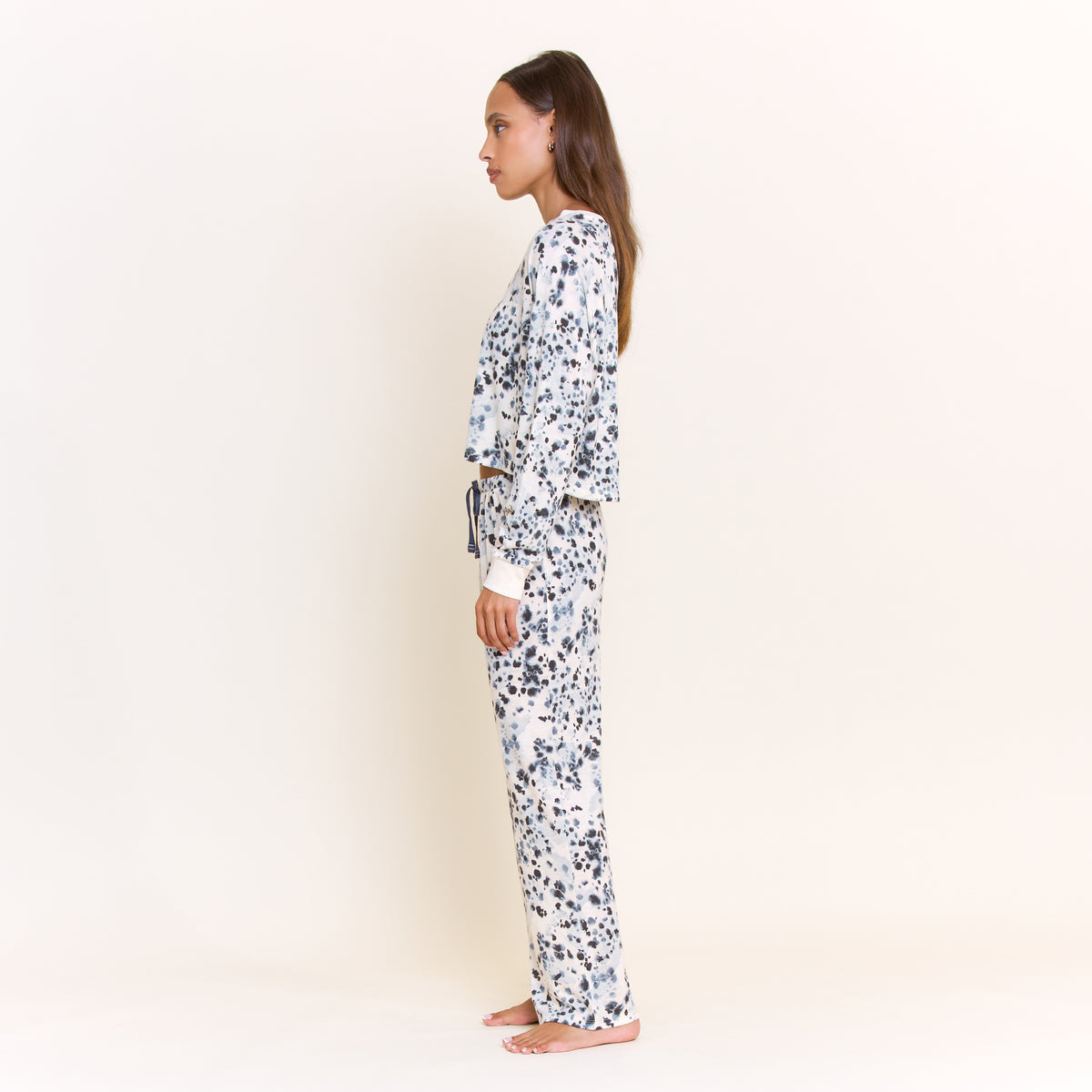 Star Seeker Long Open Set in Steel Painted Leopard - -