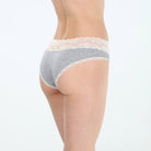 Ahna Hipster 3-Pack in Black Silver/Heather Grey/Black Silver - Panty -