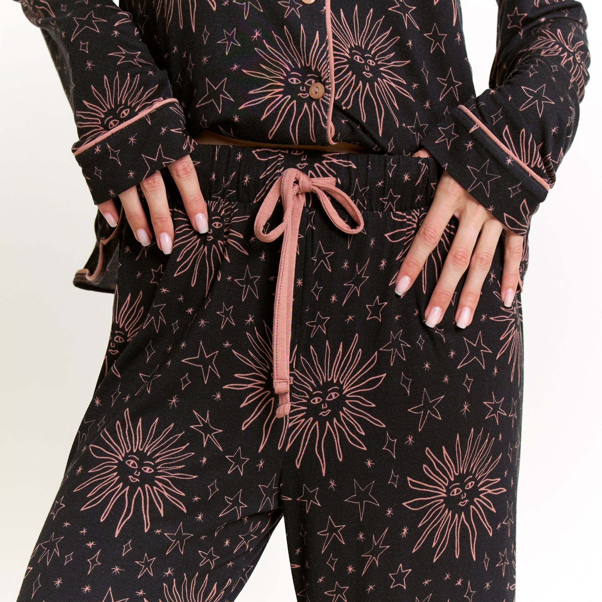 All American Long PJ Set in Dark Cosmic - Sleepwear & Loungewear -